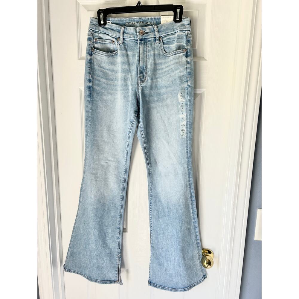 American Eagle Super High Rise Flares curvy NWT Sz 6